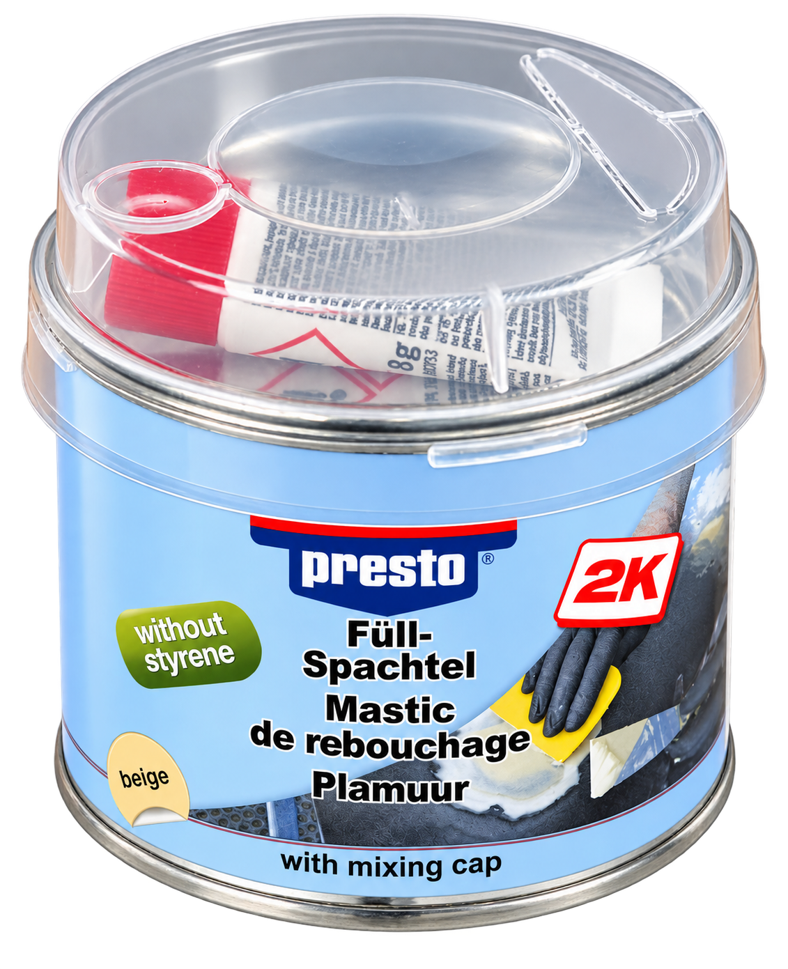 Staalplamuur 2-componenten. 250gr. blik