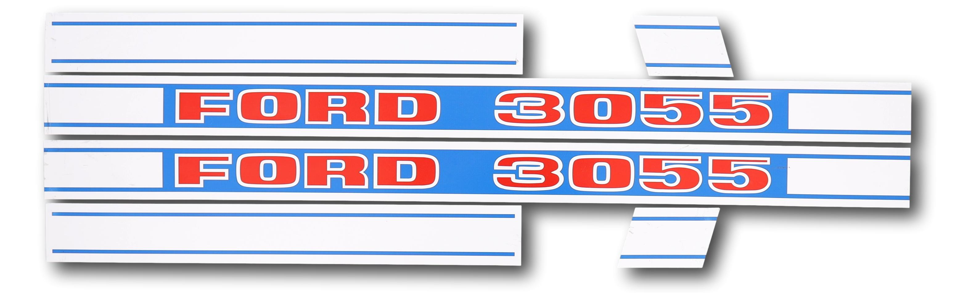 Ford 3055 bonnet decal set, 6 decals