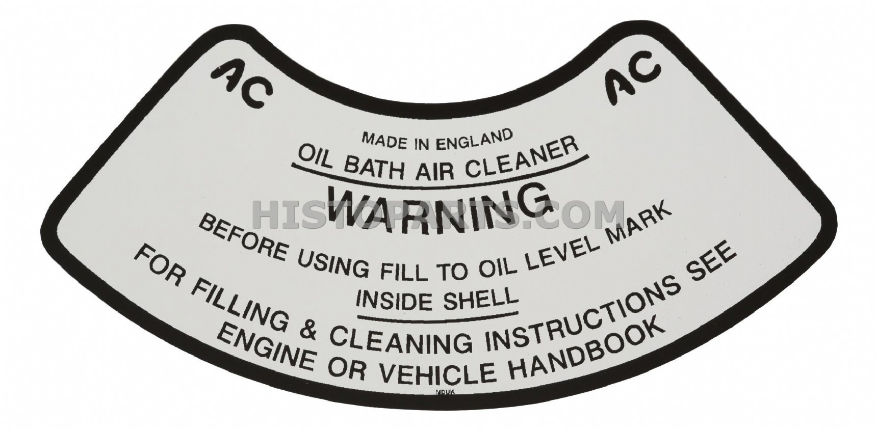 Nuffield Air cleaner decal