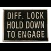 Nuffield differential lock decal