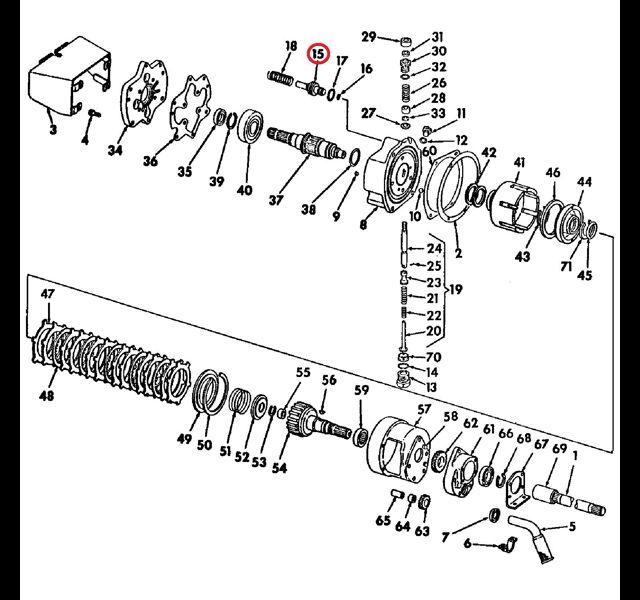 PTO brake piston assembly Histoparts