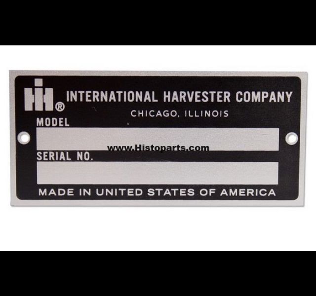 Serial number tag, International