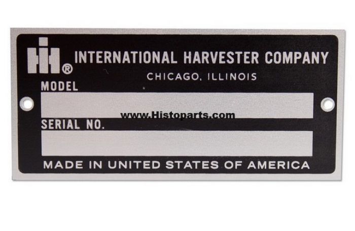 Serienummerplaatje International