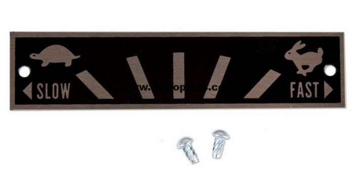 Trottle speed indicator plate, International
