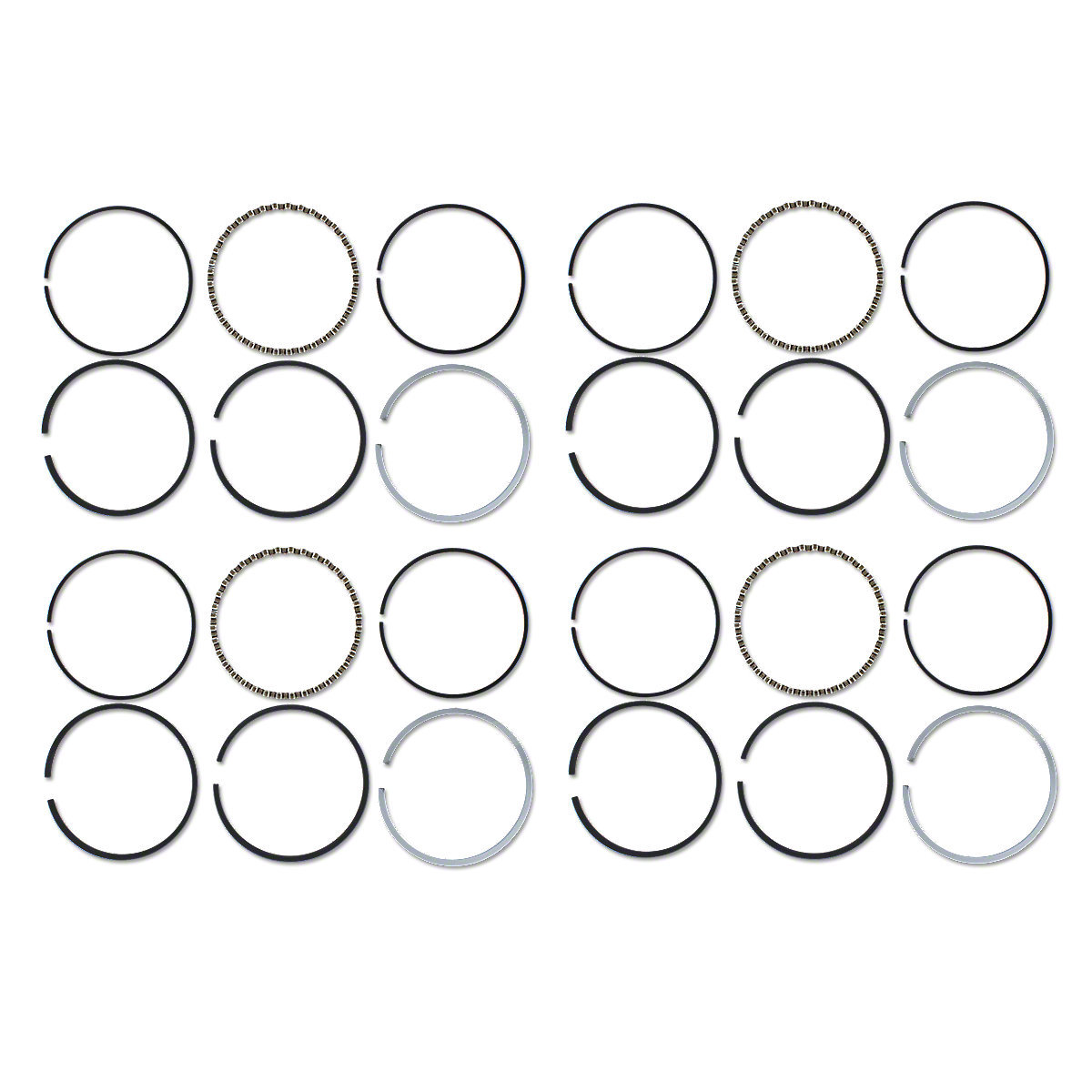 Piston ring set. Std. Continental Z120