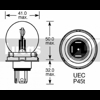 Lucas Duplo lamp. 12V 45/40W Histoparts