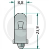 Bulb, 12 Volt, 2 Watt Histoparts
