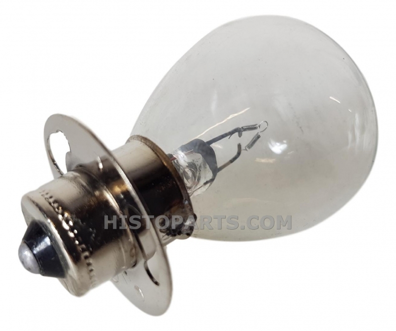 Lamp met ring. Amerikaanse fitting. 6V, enkel contact