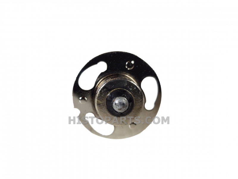Lamp met ring. Amerikaanse fitting. 6V, enkel contact Histoparts