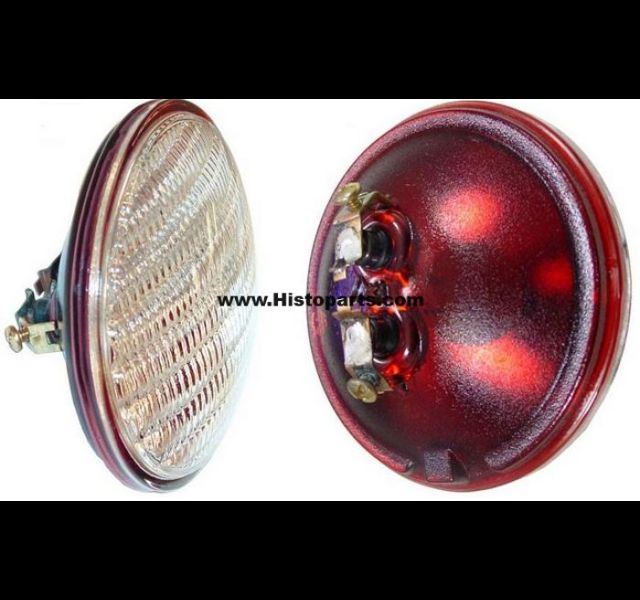 12 Volt sealed beam combo light.