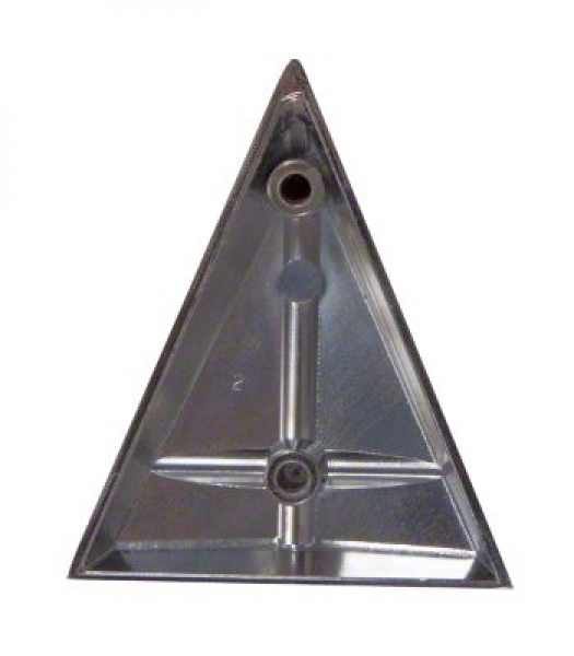 Chrome metal, hood ornament, John Deere Histoparts