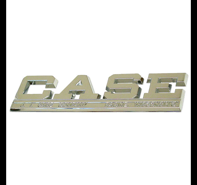 Case, bonnet side emblem.