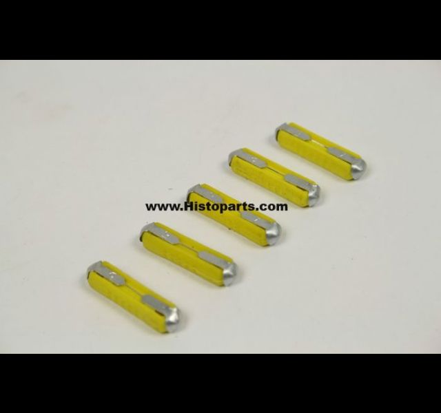 Stenen zekering set 5 Ampere geel