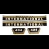 International 434 bonnet decal set