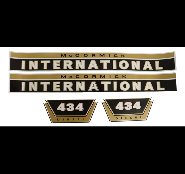 International 434 bonnet decal set