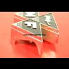 Metalen motorkap embleem. Massey Ferguson Histoparts