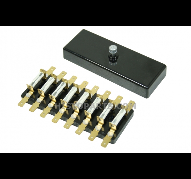 Fuse box, 8 pole. with flat terminal mounting Histoparts