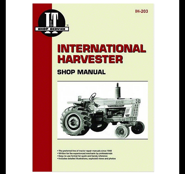 Workshop manual. International 766 tru 1086