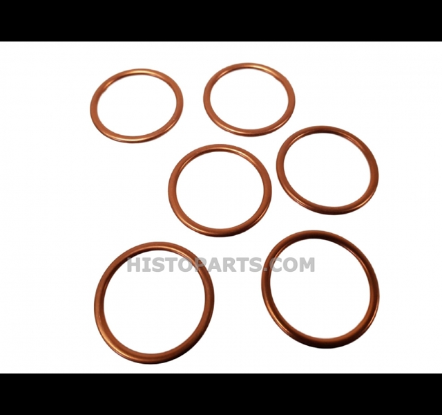 Manifold gasket copper ring set