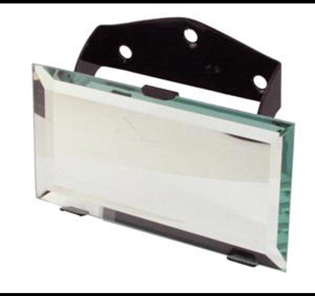 Closed car rear view mirror
