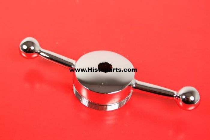 Radiatorcap, Dogbone. Chrome