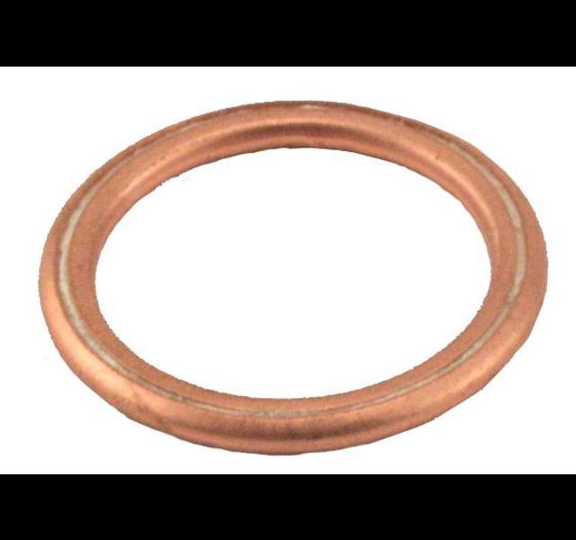 Koperen ring voor aftapplug