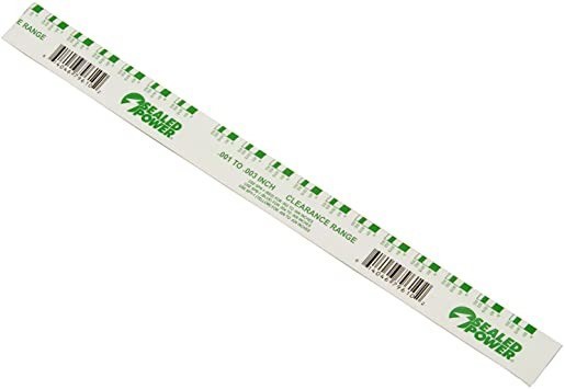 Plastigage, Groen voor afstellen (babbitt) lagers.