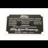 A-Ford dataplate