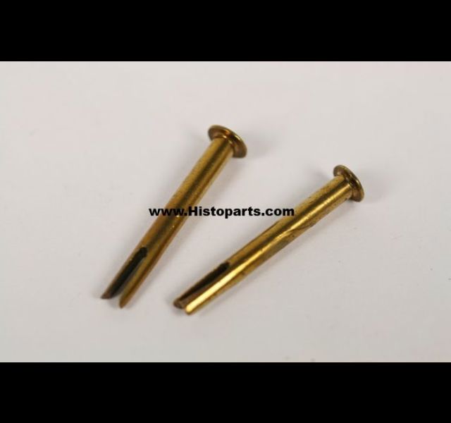 Distributor cap clamp rivet set. A-Ford