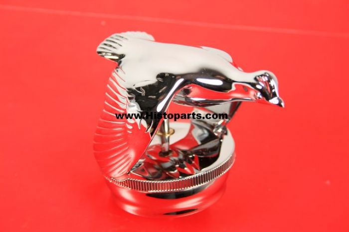 Radiateurdop met ornament en temperatuurmeter. A-Ford Histoparts