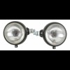 Headlight set with side mounting