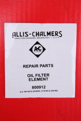 Oliefilter stikker, Allis Chalmers