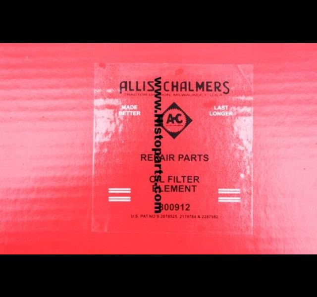 Allis Chalmers oil filter decal Histoparts