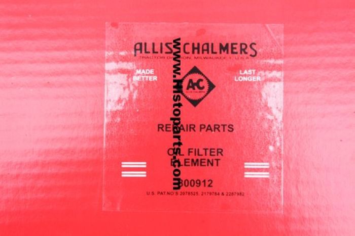 Oliefilter stikker, Allis Chalmers Histoparts