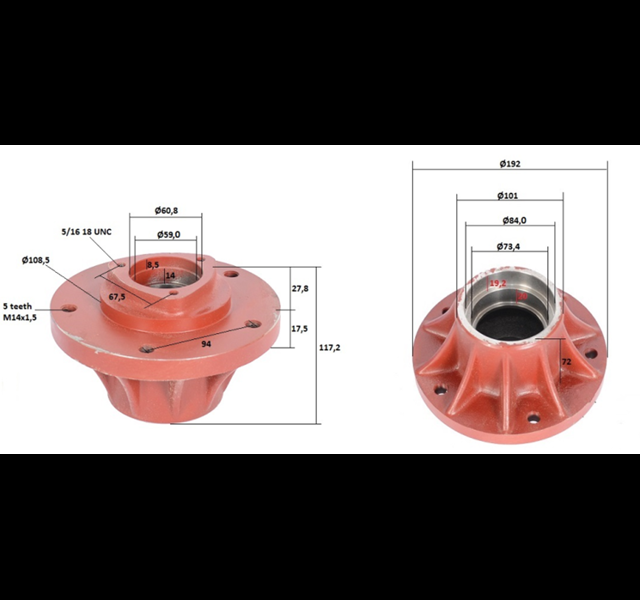productphoto of Front wheel hub International 2WD