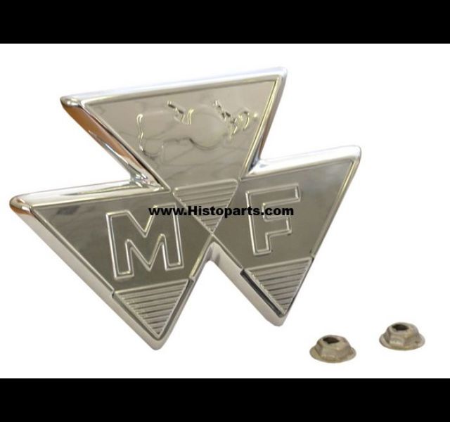 Die cast chrome emblem. Massey Fergsuon 35
