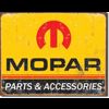Mopar, parts and accessories, metal sign