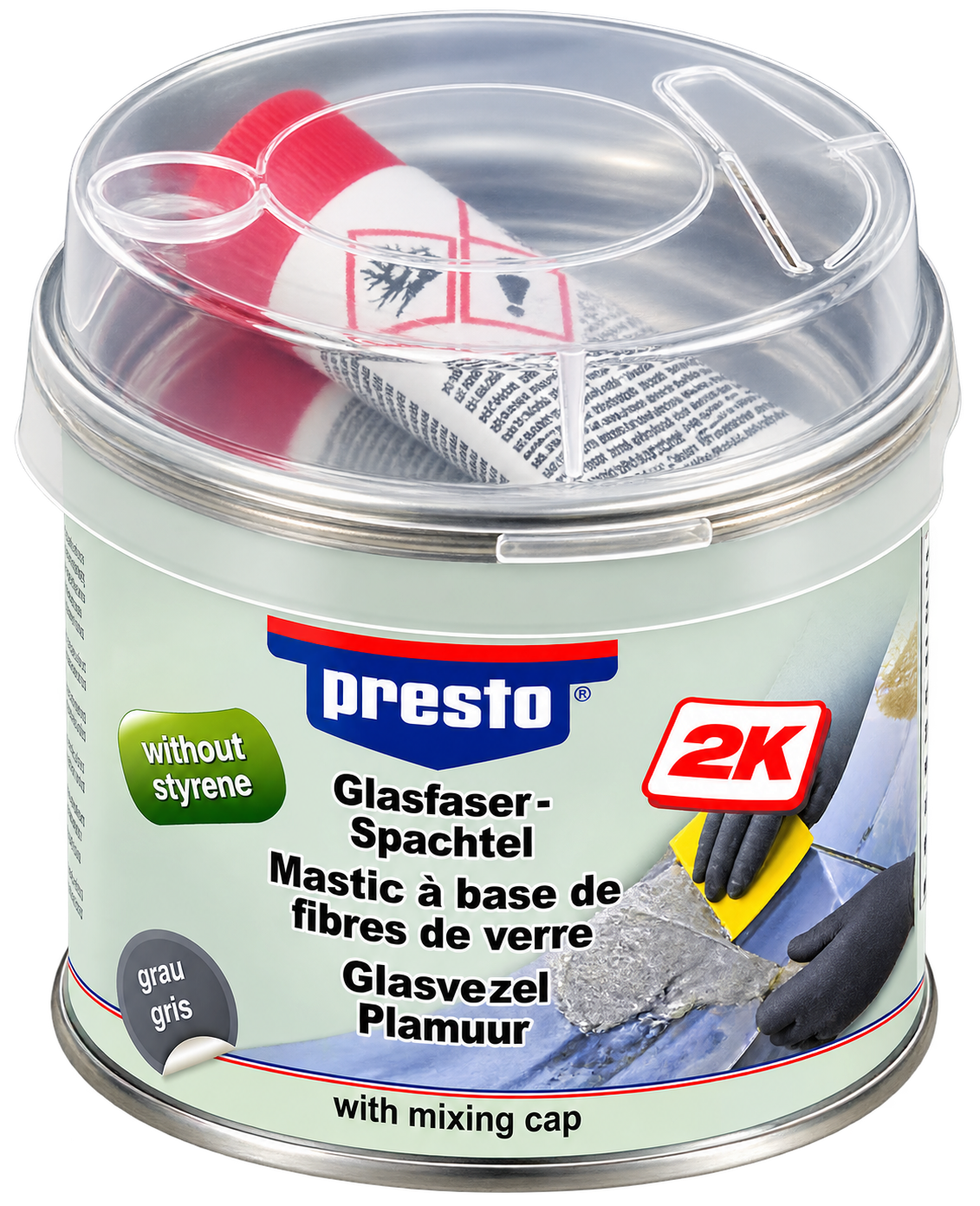 Presto Fibreglass filler. 250 Gr