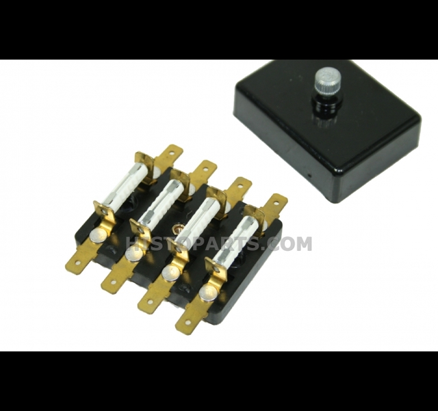 Fuse box, 4 fuses with flat terminals Histoparts