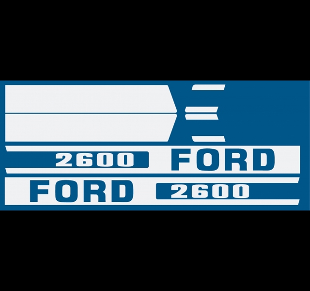 Ford 2600 bonnet decal set