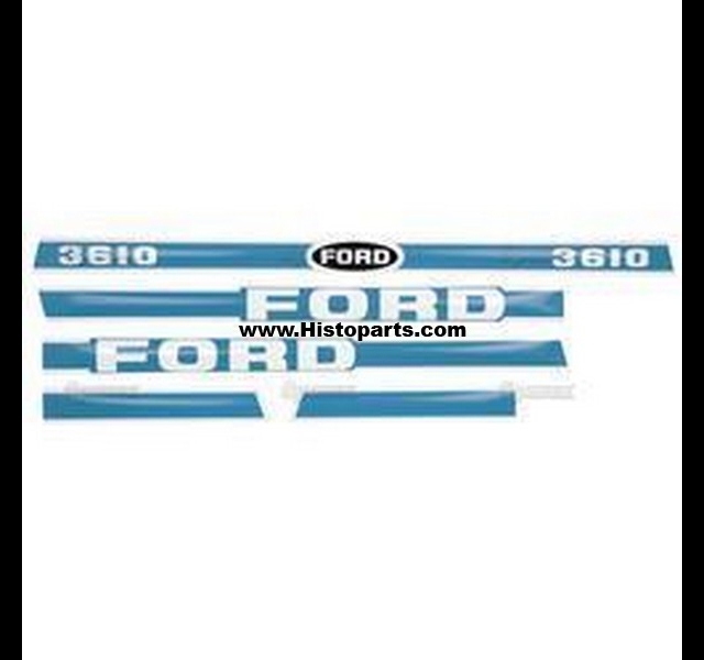 Ford 3610 bonnet decal set
