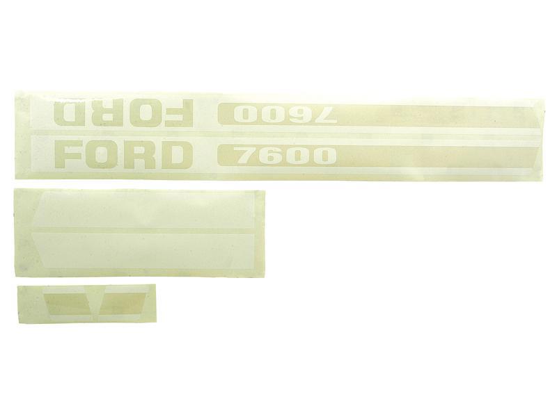 Ford 7600 Motorkap stikkerset