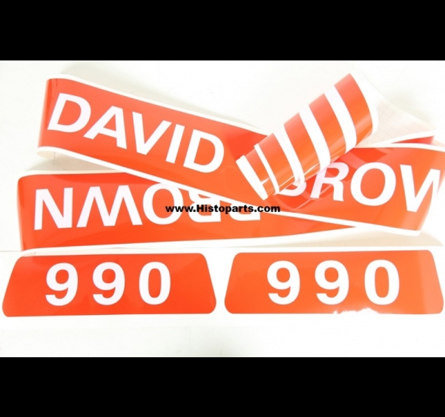 David Brown 990 Bonnet decalset