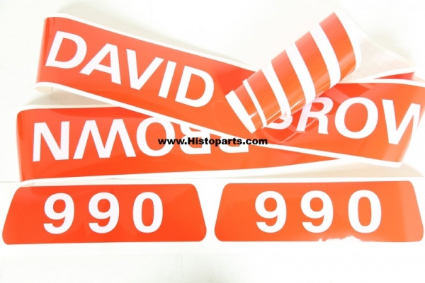 David Brown 990 Bonnet decalset