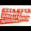 David Brown 995 Bonnet decal set