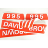 David Brown 995 Bonnet decal set