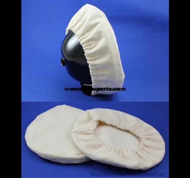 Cotton cover for brass rim electric lights. Ford model T