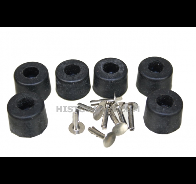 Motorkap rubber bumper set. A-Ford