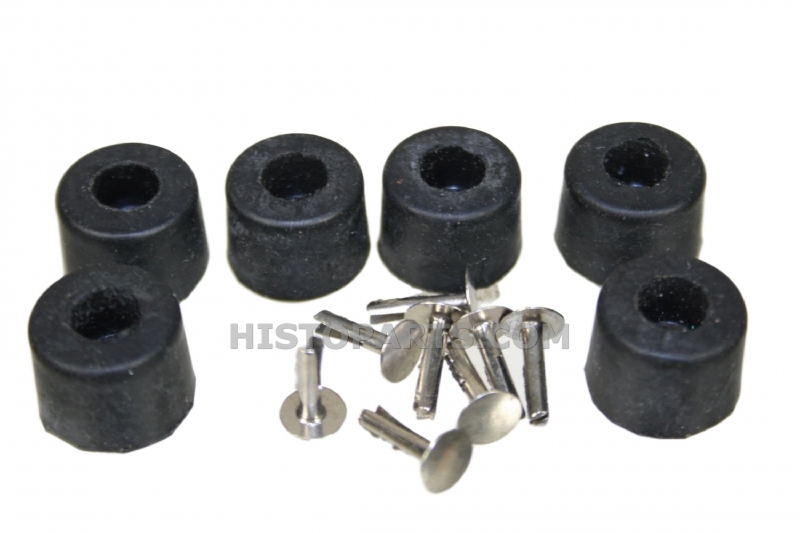 Motorkap rubber bumper set. A-Ford
