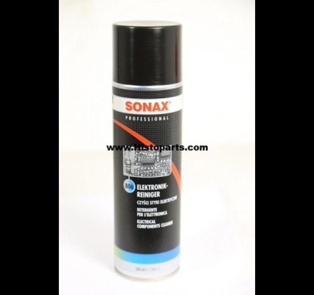 Electronic component cleaner. Spray can